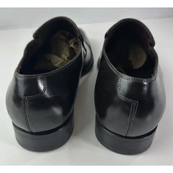 Caporicci Made in Italy Black Leather Cap-Toe Slip-On Dress Shoes Men’s 8.5 G - Picture 9 of 16